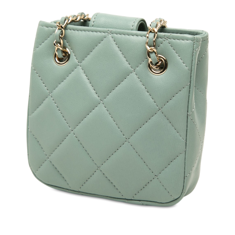 Pre-Loved Chanel Mini CC Quilted Lambskin Chain Crossbody - Picture 2 of 7